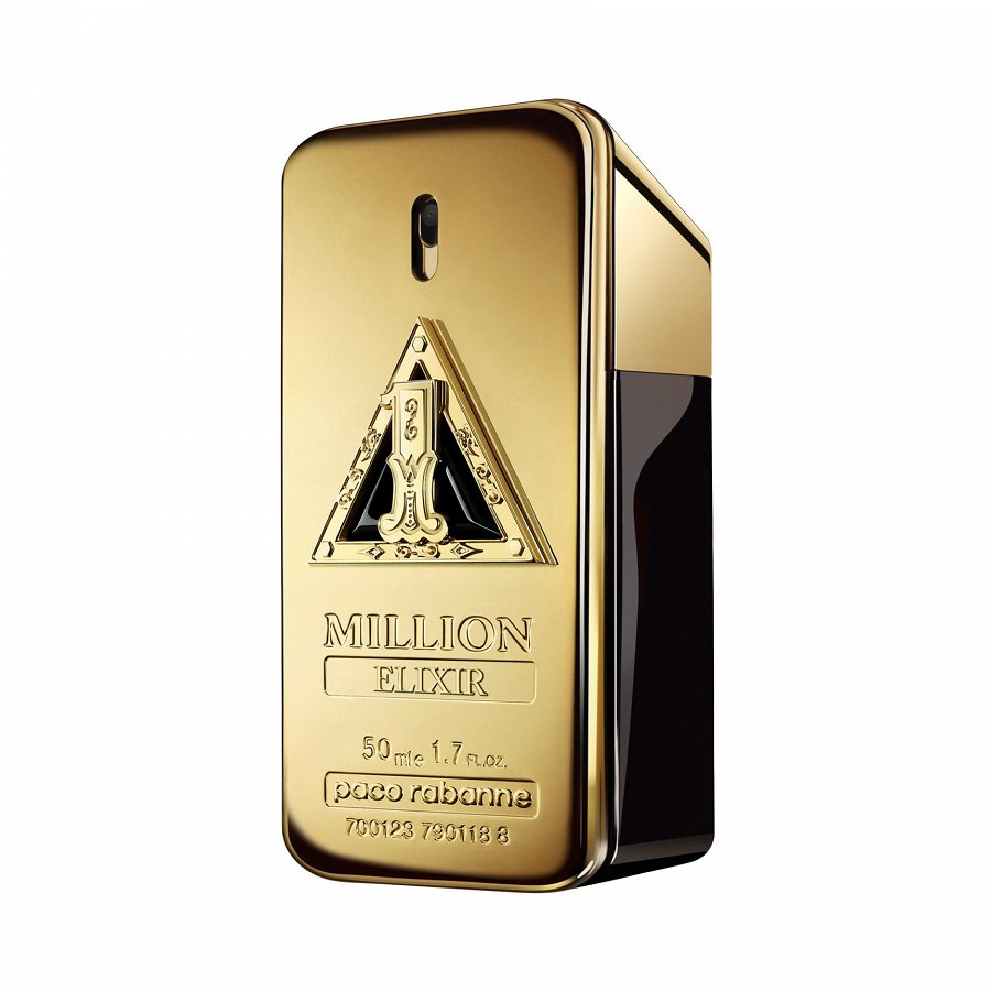 Rabanne 1 Million Elixir: Parfum Intens Auriu, Senzual, Lemnos, Vanilie, Tonka, Luxos